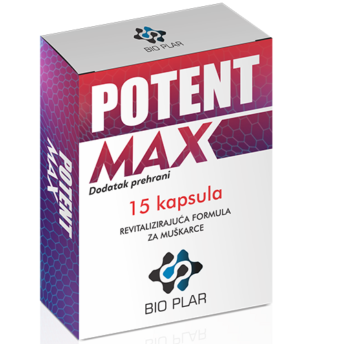 Bio Plar Potent Max, kutija od 15 kapsula.