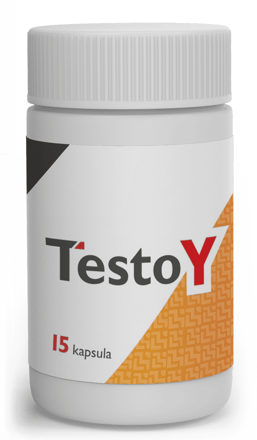 TestoY — Bočica TestoY s 15 kapsula.