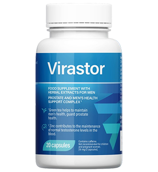 Virastor caps N20 — Egy flakon, 20 Virastor kapszulával.