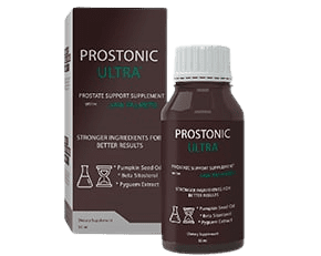 Prostonic Ultra — علبة وعبوة تحملان اسم Prostonic Ultra.