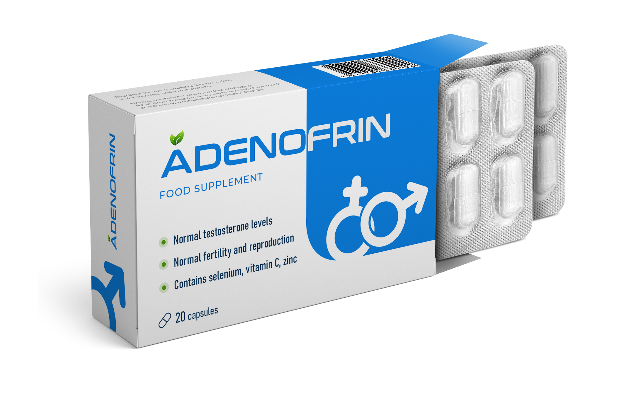 Adenofrin – confezione da 20 capsule con blister