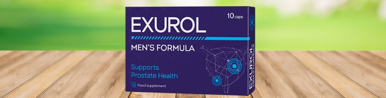 Exurol — La confezione Exurol Men's Formula mostra 10 capsule.