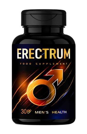 Erectrum — Flacone Erectrum da 30 capsule, identificato come integratore alimentare.