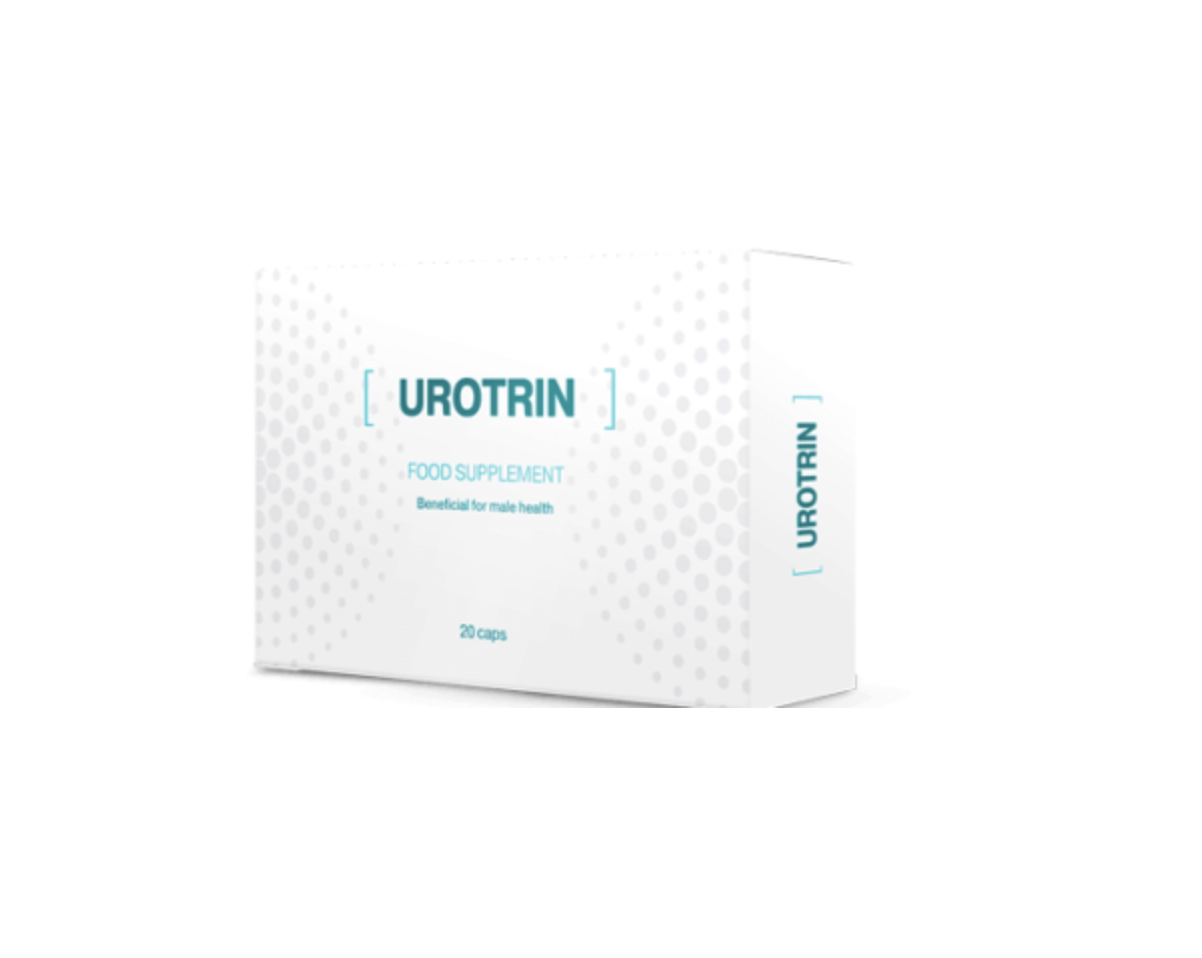 علبة Urotrin بيضاء وزرقاء من 20 كبسولة