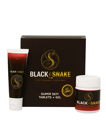 Black Snake Set — مجموعة Black Snake Set من الأقراص والجل.