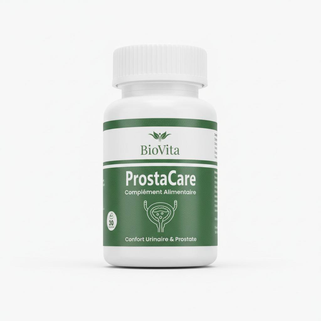 Flacon blanc BioVita ProstaCare de 30 capsules