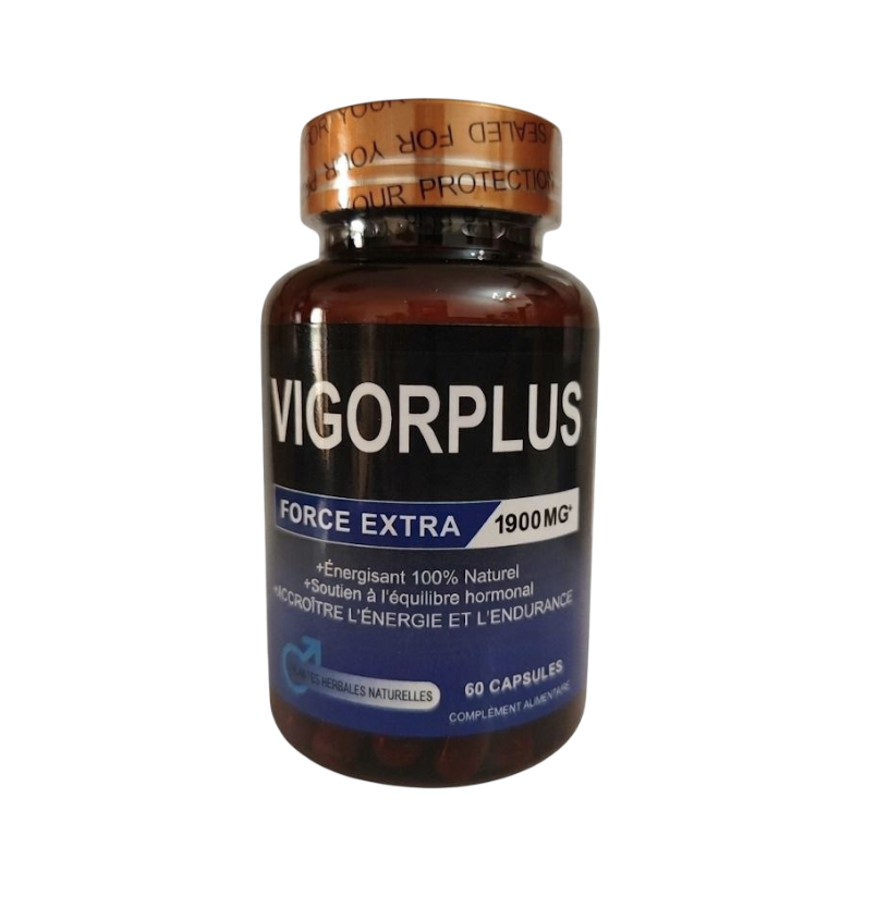 Flacon ambré VigorPlus Force Extra de 60 capsules