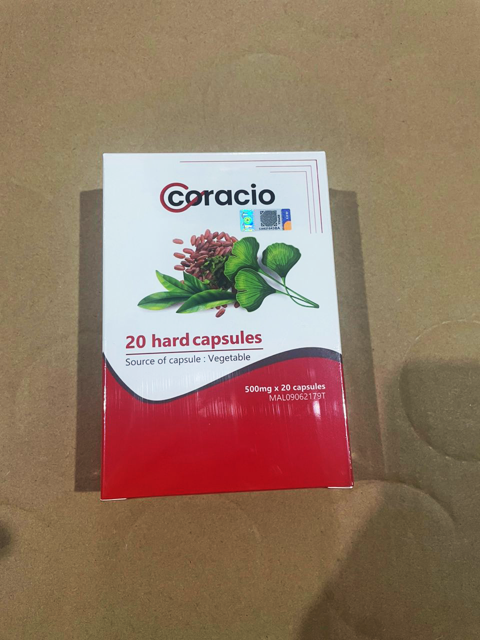 Coracio — 20 kapsul, 500 mg setiap kapsul