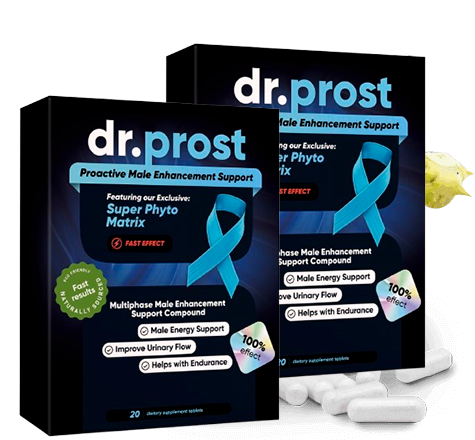 Dr.prost — Box shown with 20 dietary supplement tablets.