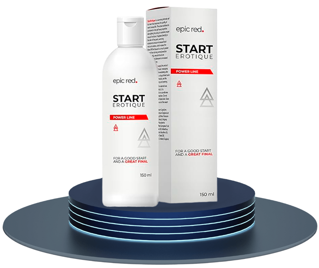 Start Erotique Power Line — Butelka i pudełko Start Erotique Power Line, 150 ml.