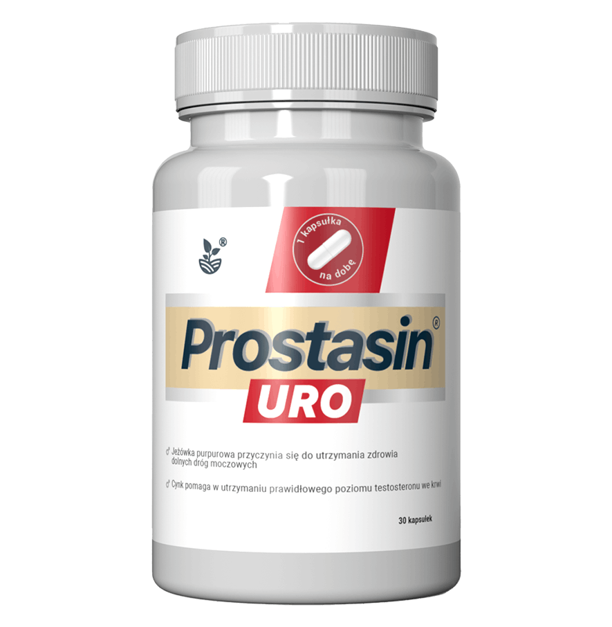 Prostasin Uro — Butelka zawierająca 30 kapsułek.