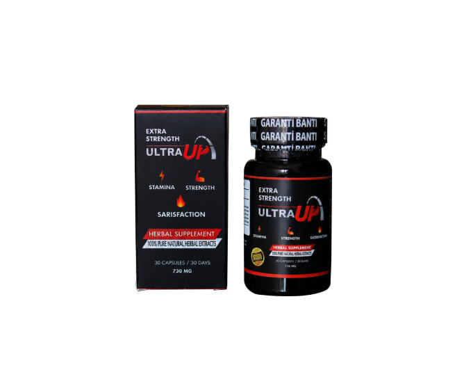 علبة وزجاجة Ultra Up.