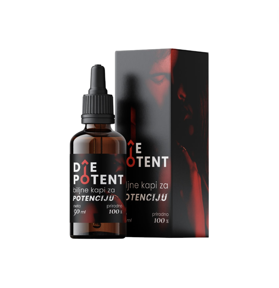 Die Potent – bočica kapi i kutija od 50 ml