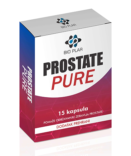Kutija Prostate Pure Bio Plar sa 15 kapsula.