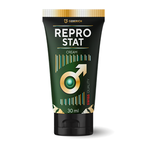 En 30 ml tub med Reprostat Cream.